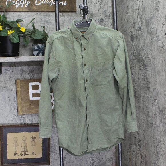 Woolrich Other - Woolrich Mens Vintage Long Sleeve Cotton Button Up Shirt Green M